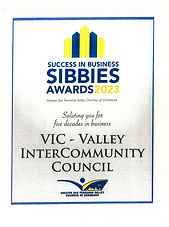 SIBBIES Success in Business Award, 2023